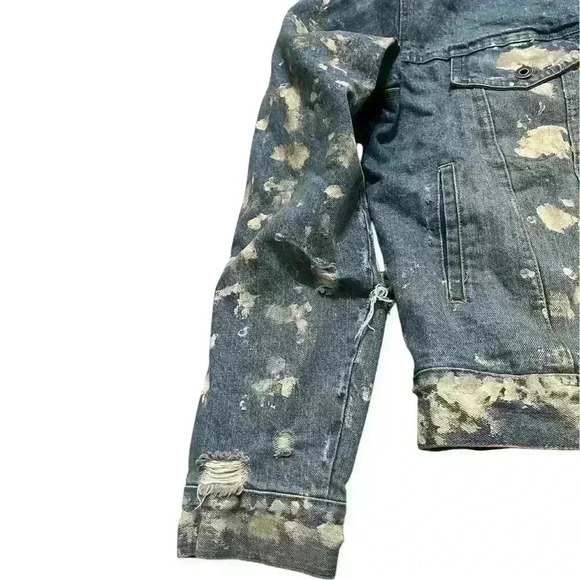 Off-White 2013 Virgil Abloh Paint Denim Jean Jacket - Picture 5 of 15